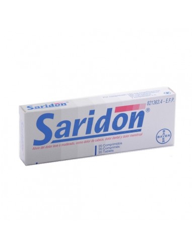 SARIDON 250 MG/150 MG/50 MG 20...
