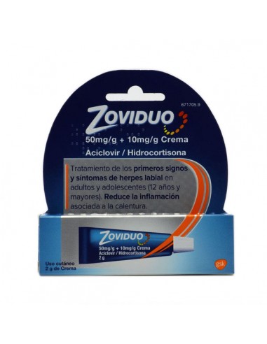 ZOVIDUO 50 MG/G + 10 MG/G CREMA 1...