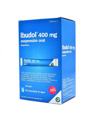 IBUDOL 400 MG 20 SOBRES SUSPENSION...